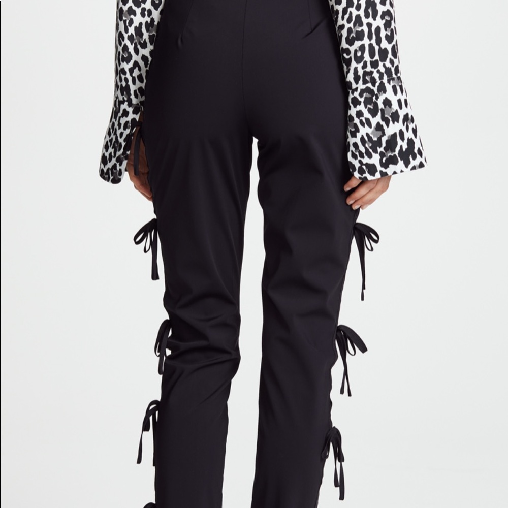Self Portrait taffeta bow trousers - Picture 4 of 4